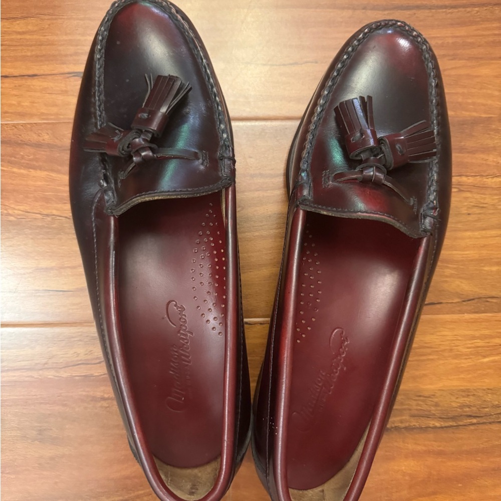 Madison Burgundy Leather Loafers